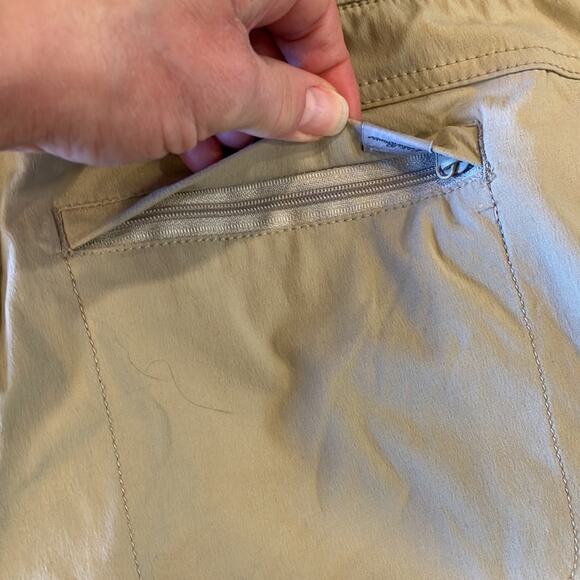 EDDIE BAUER Women's Khaki Drawstring Pant Size 16P - Picture 8 of 10